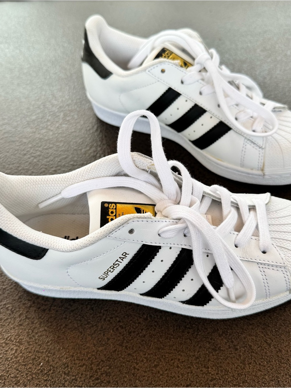 adidas Superstar Sneakers in White and Black